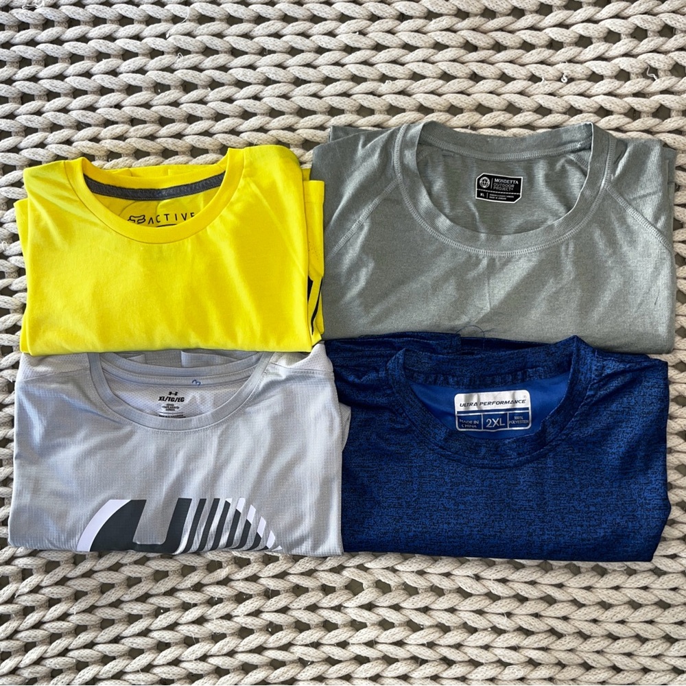 Assorted Activewear Men’s Shirts - set of 4
